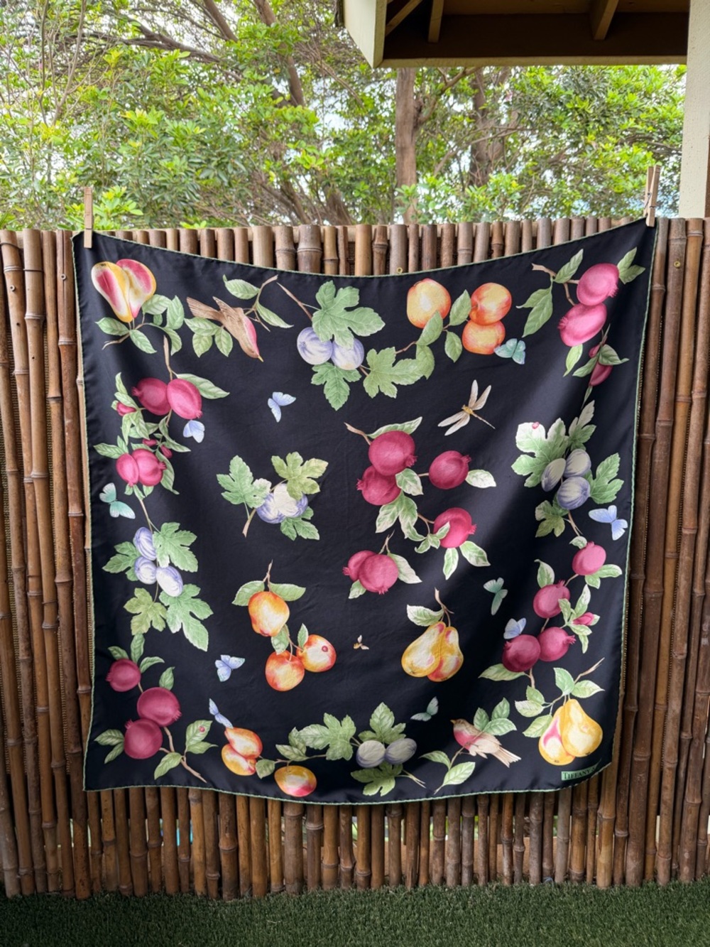 TIFFANY & CO vintage silk scarf